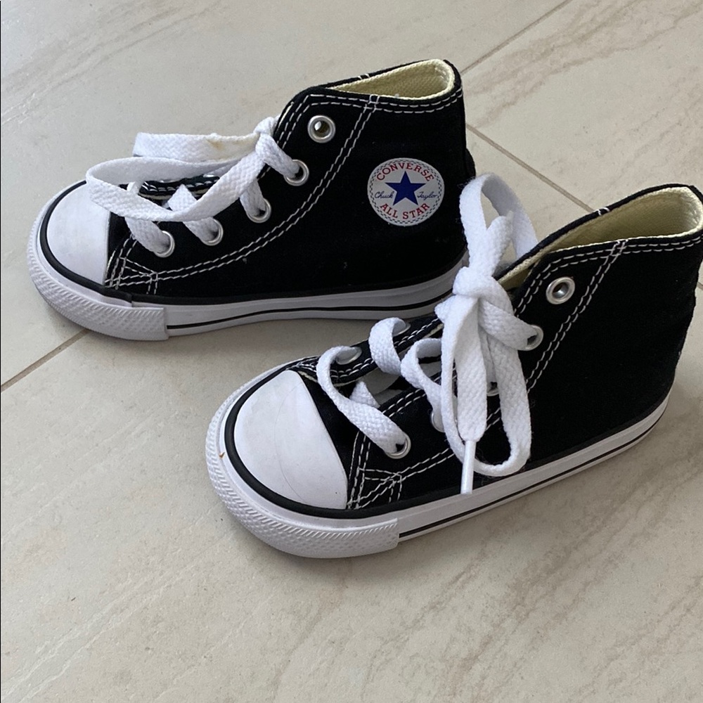 Converse Kids High-Top Sneakers - Black